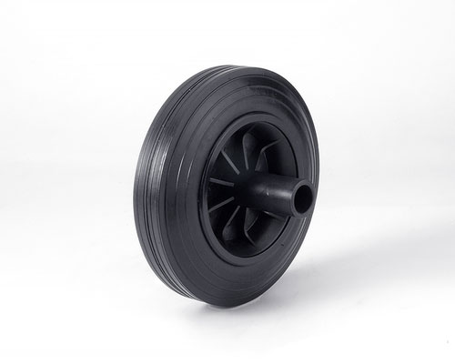 Solid rubber wheel